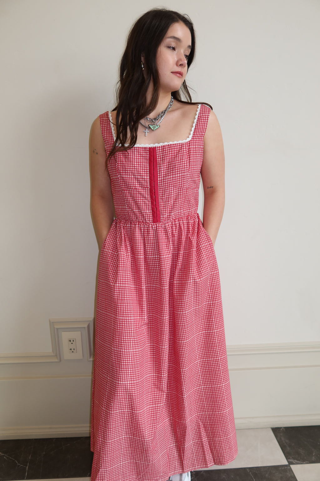 Rosie Check Dress