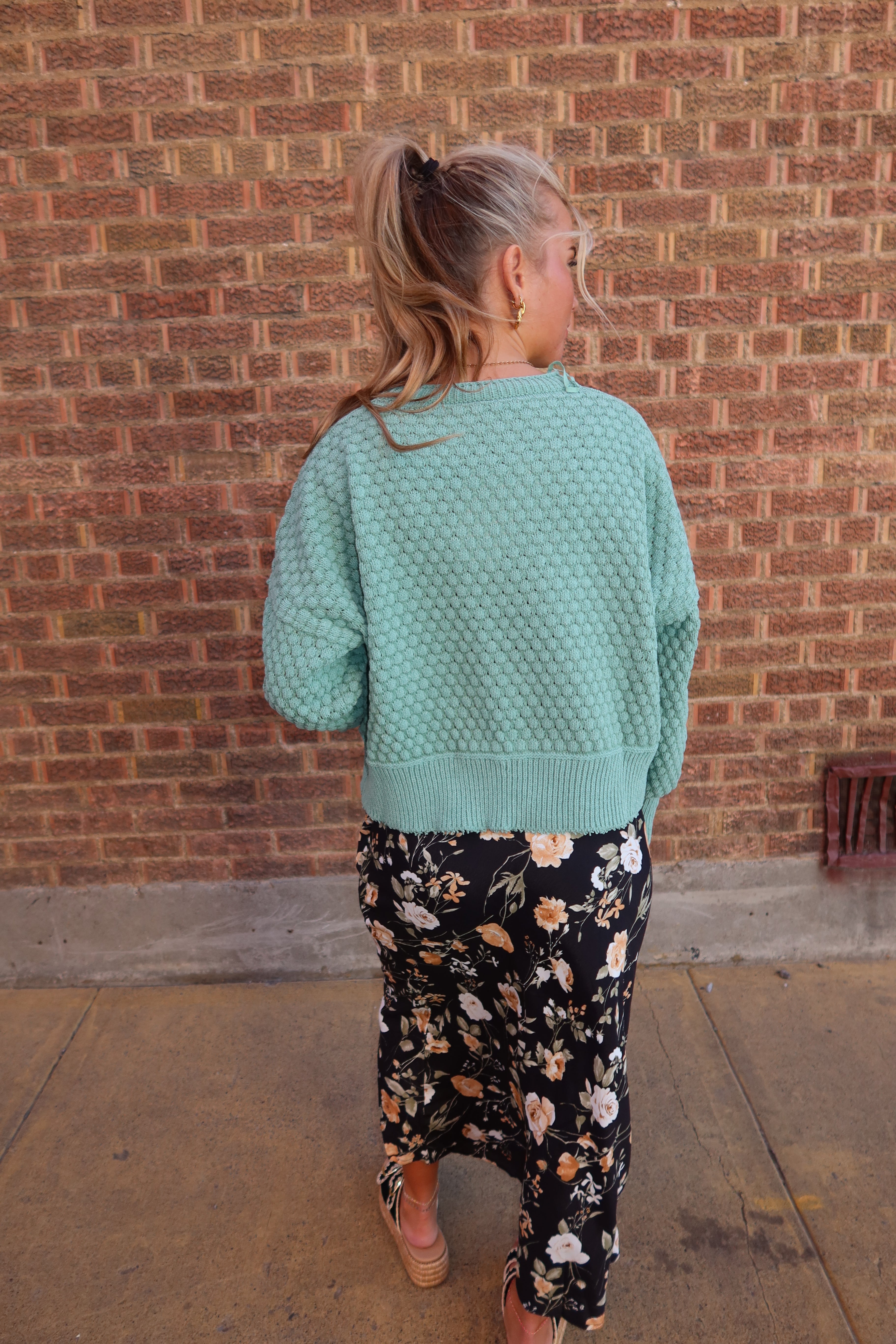 Seafoam Knit Sweater