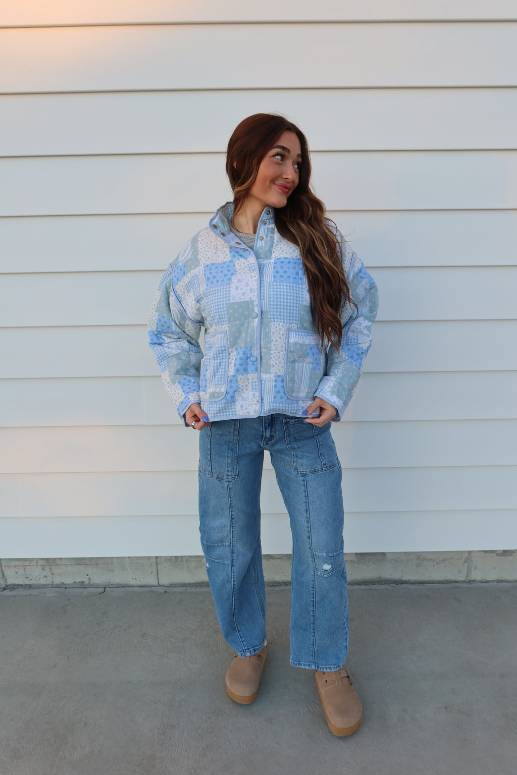 Pressed Blue Petals Jacket