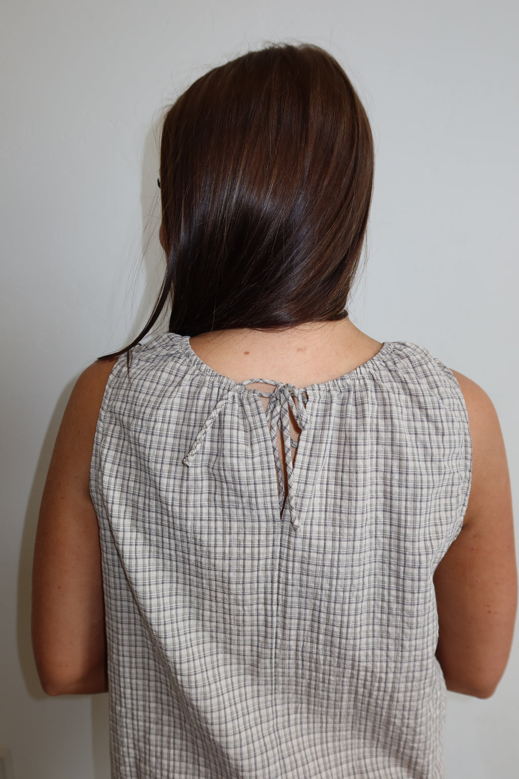 Moonstone Check Blouse