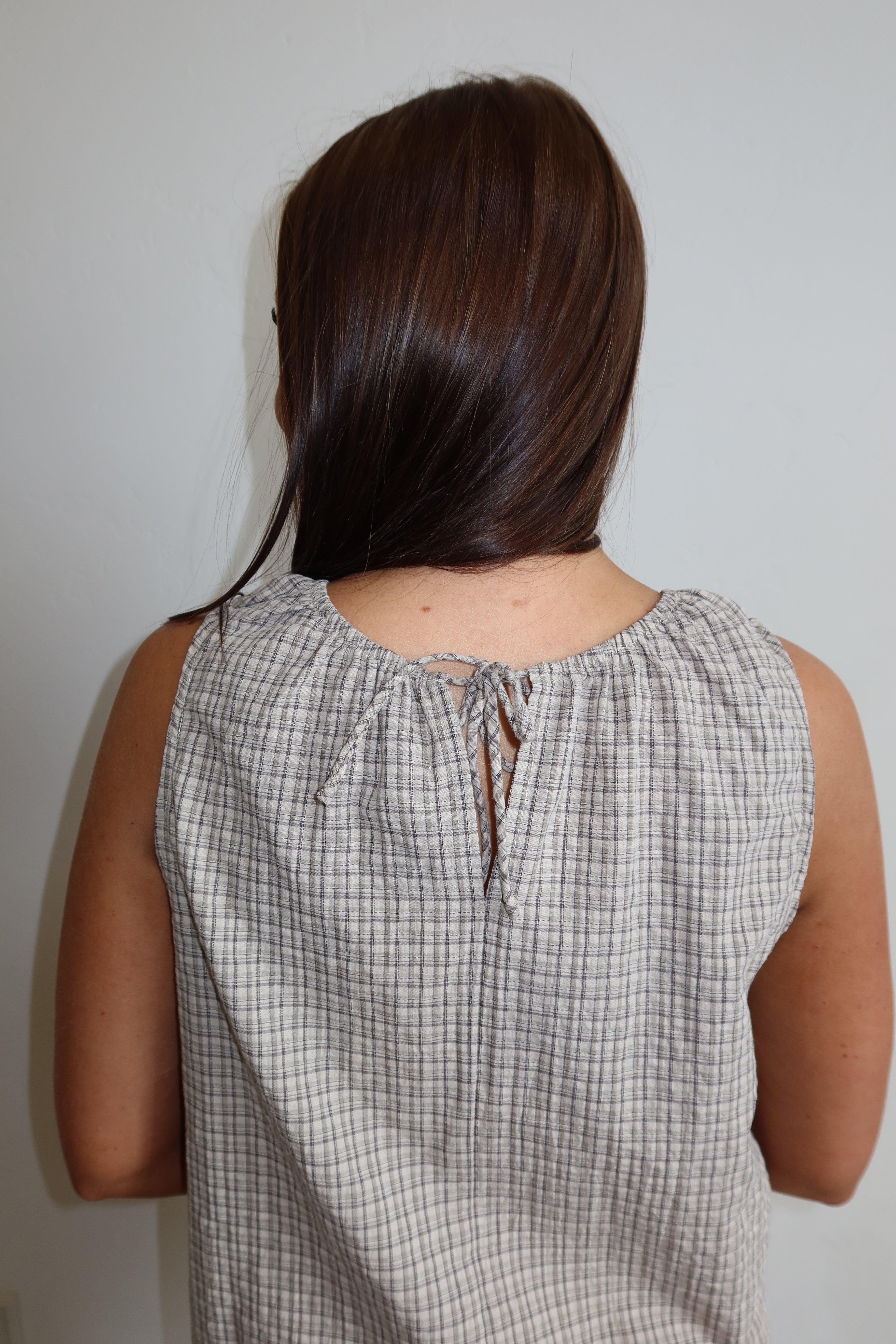 Moonstone Check Blouse