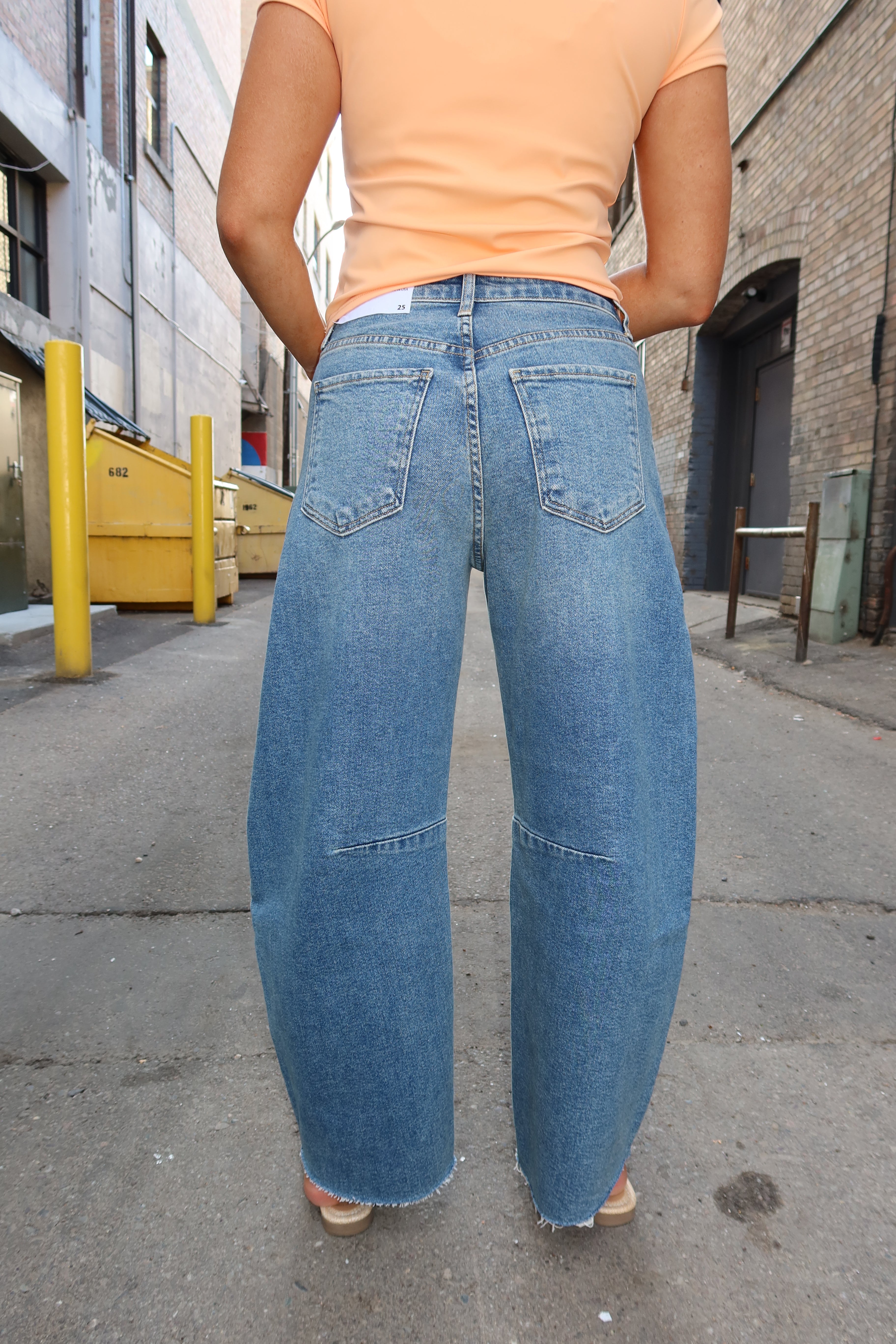 Just Black Denim Barrel Jeans