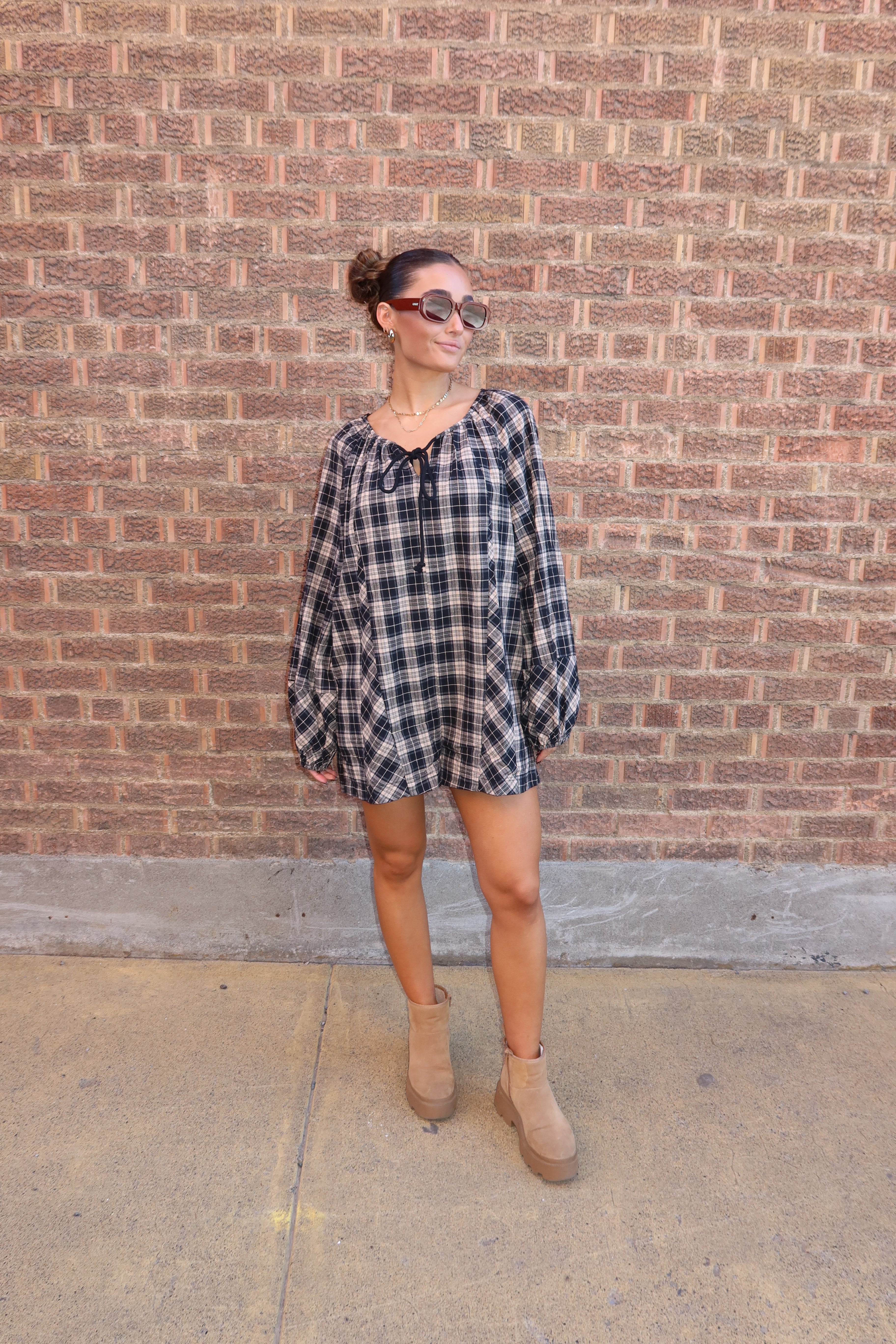 Brooklyn Plaid Romper