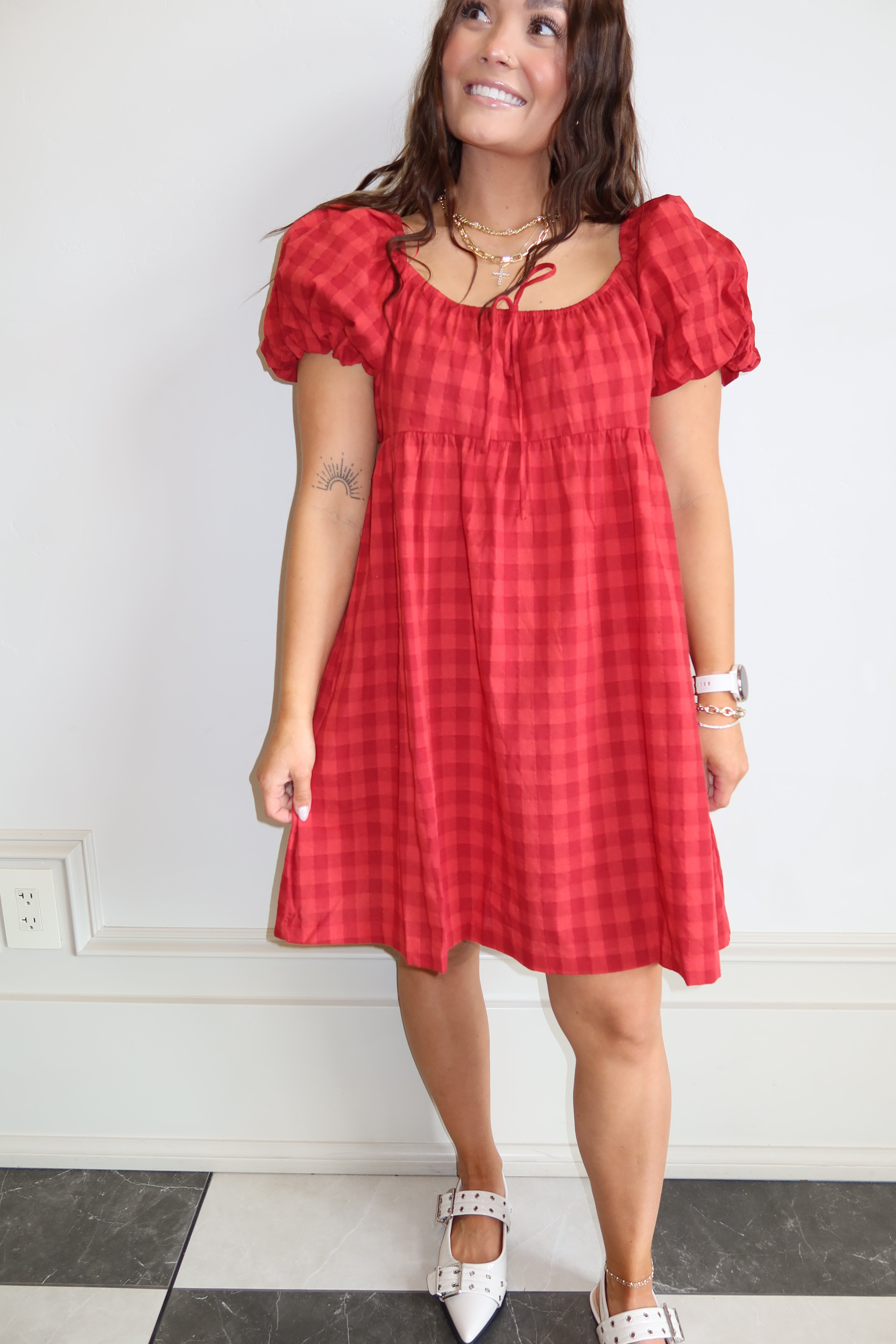 Love Note Gingham Dress