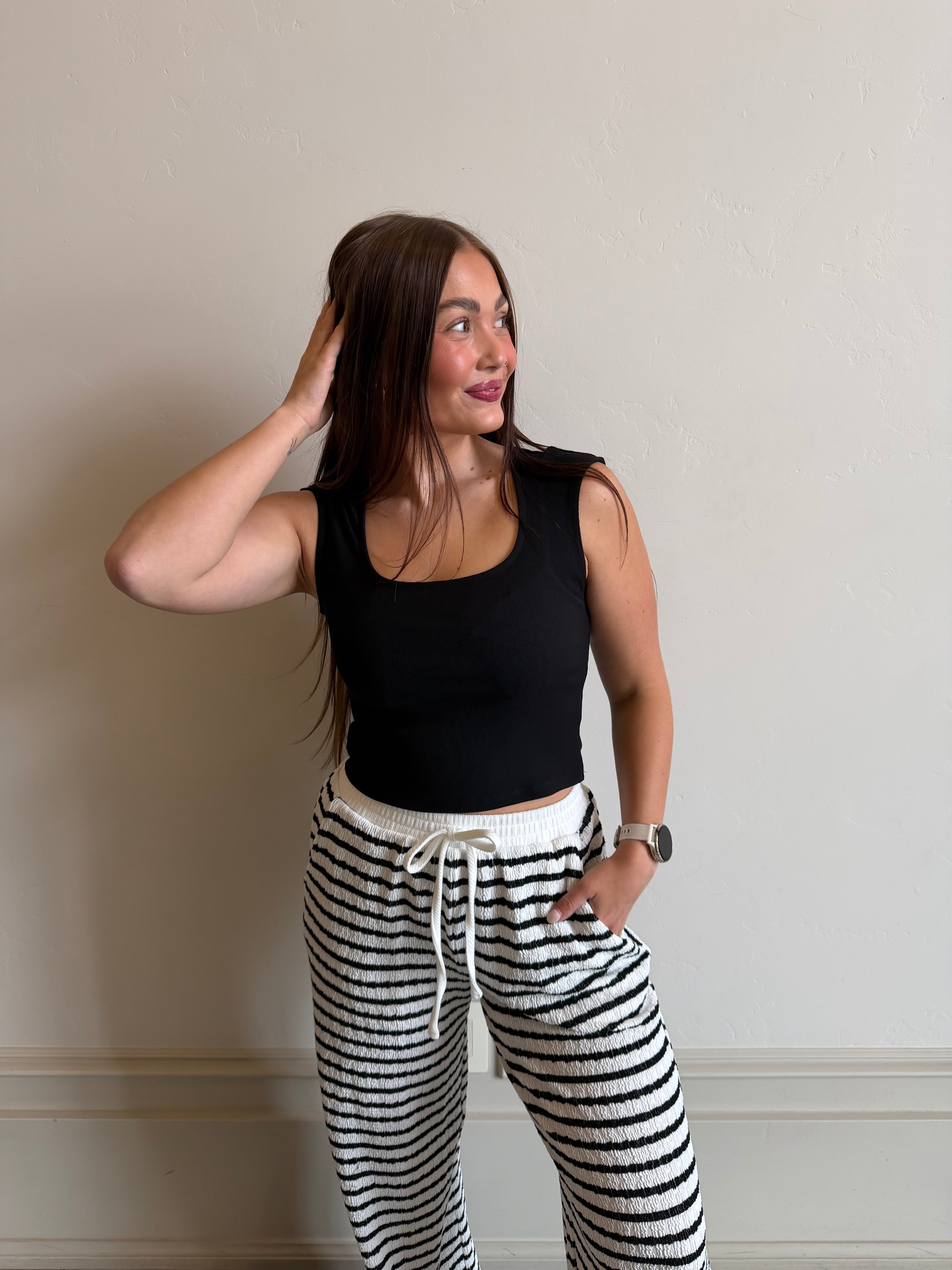 Midnight muse sculpt top