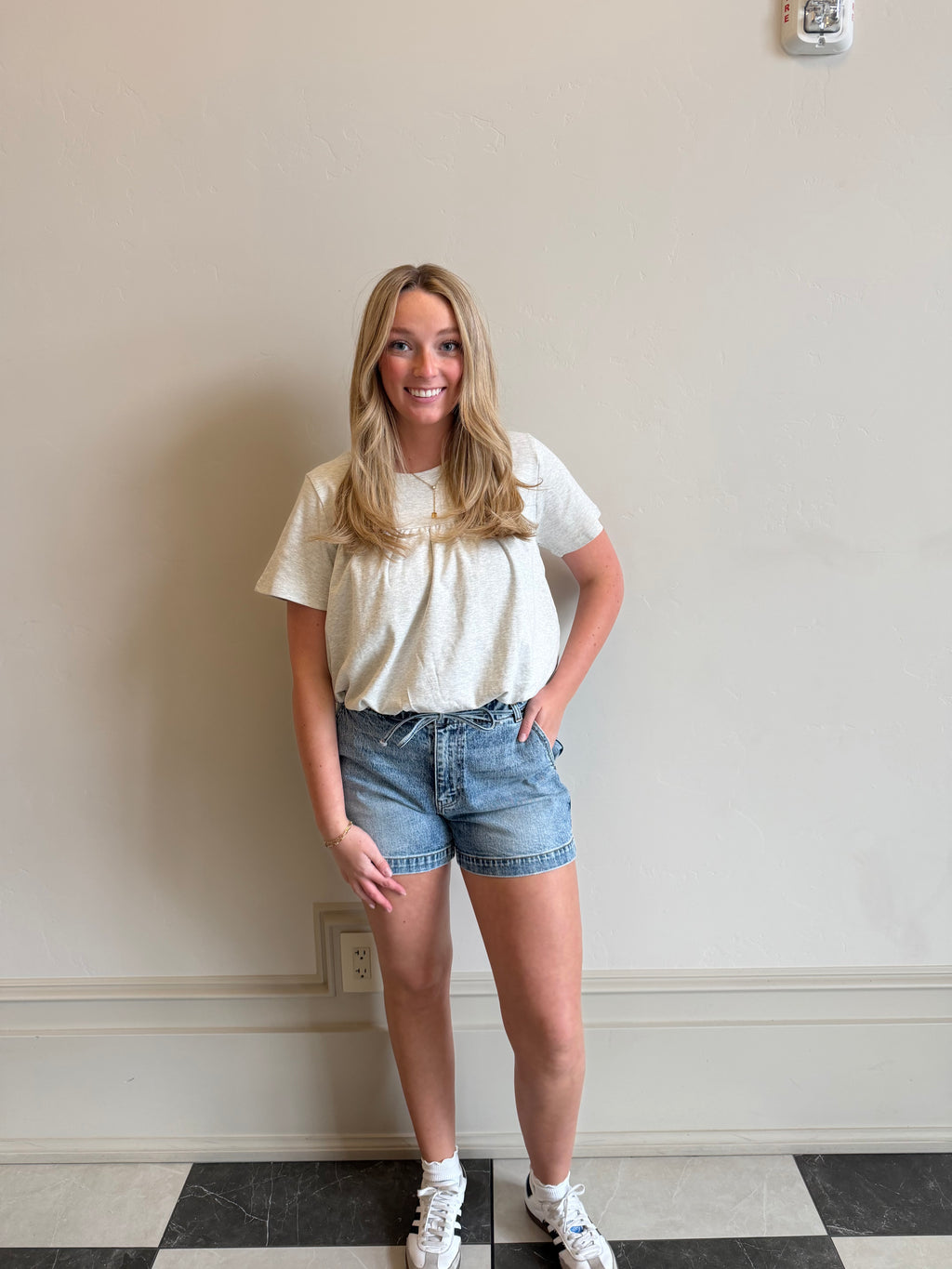 Harbor Tie Denim Shorts