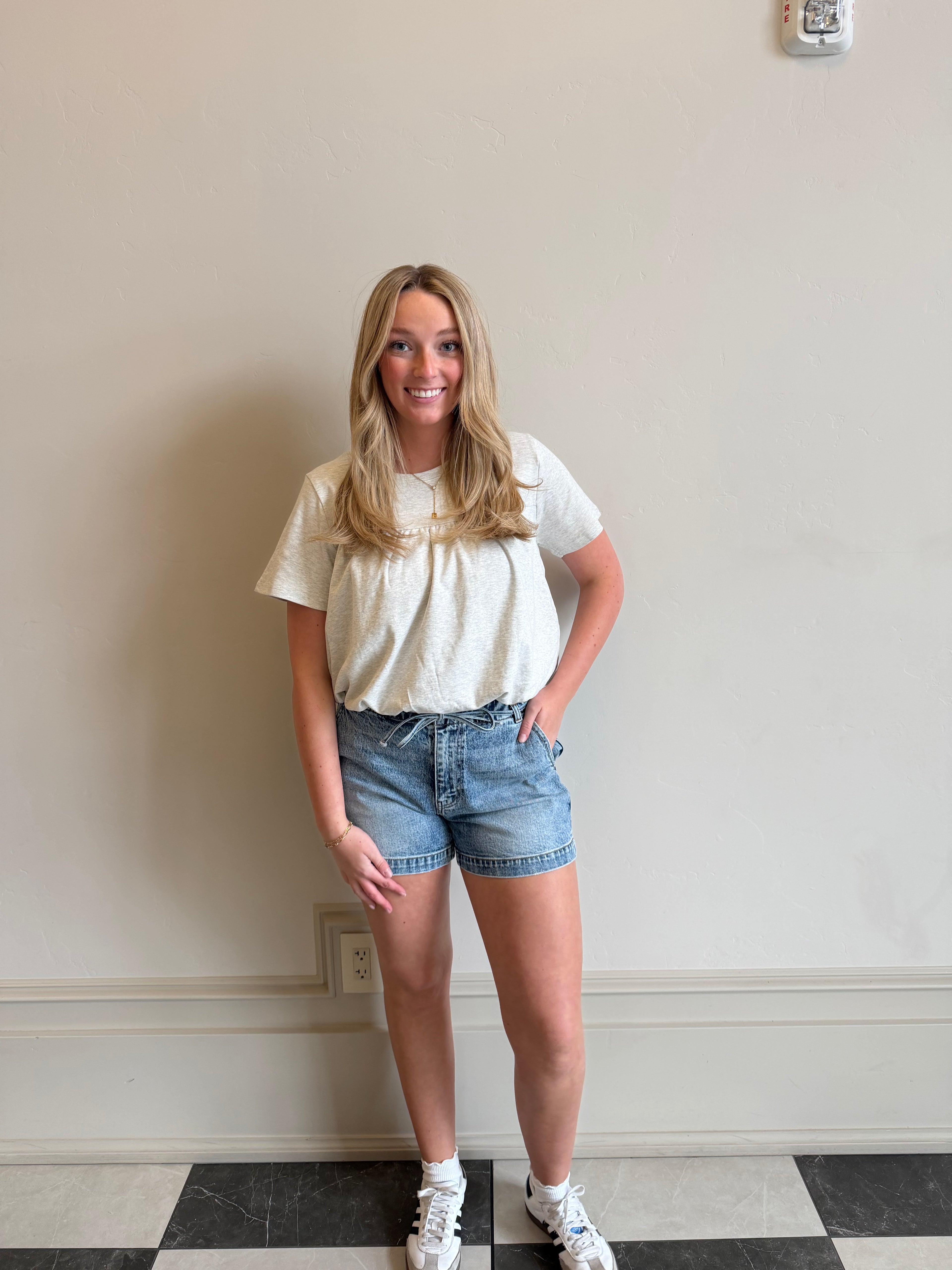 Harbor Tie Denim Shorts