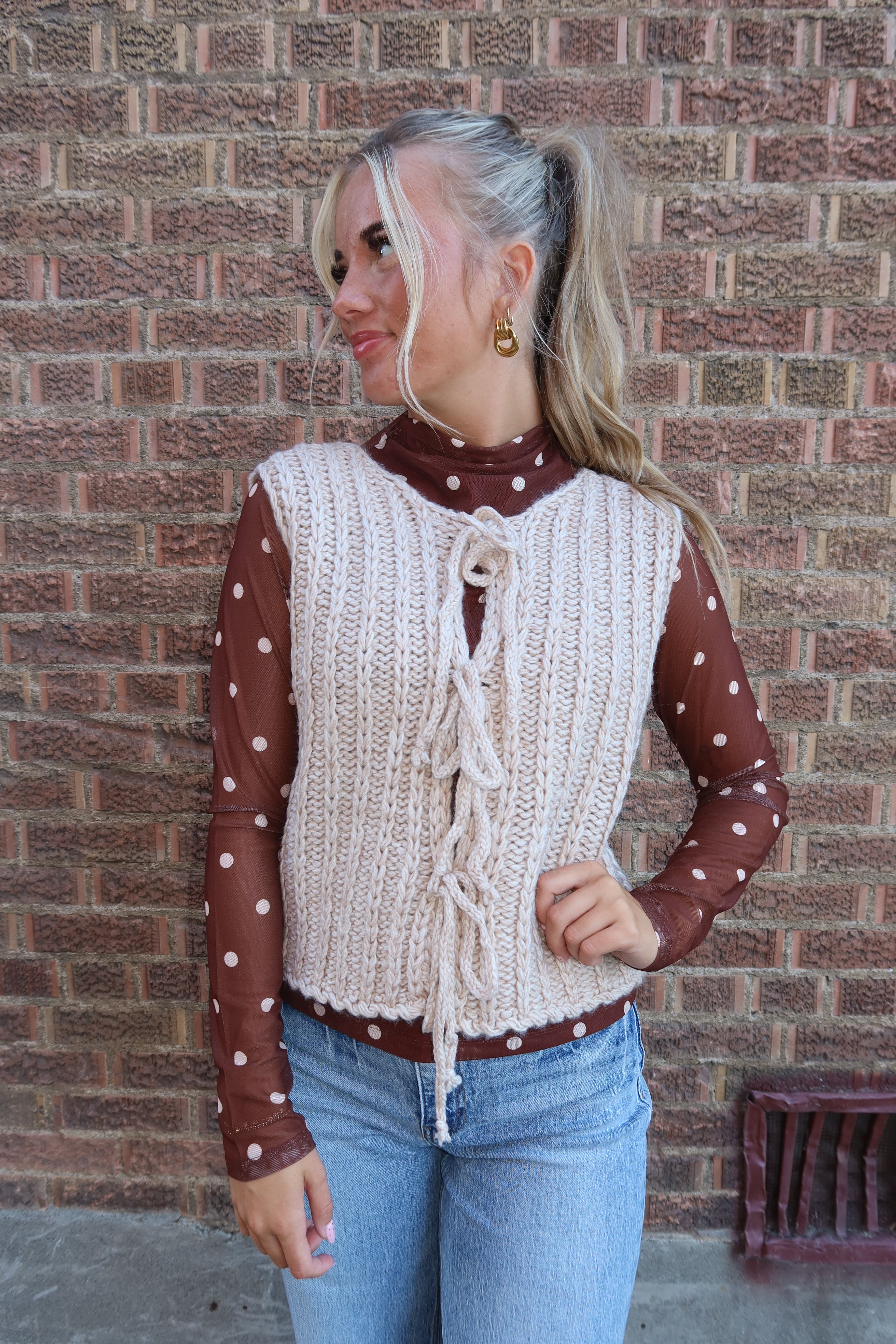 Tie It Up Sweater Tank