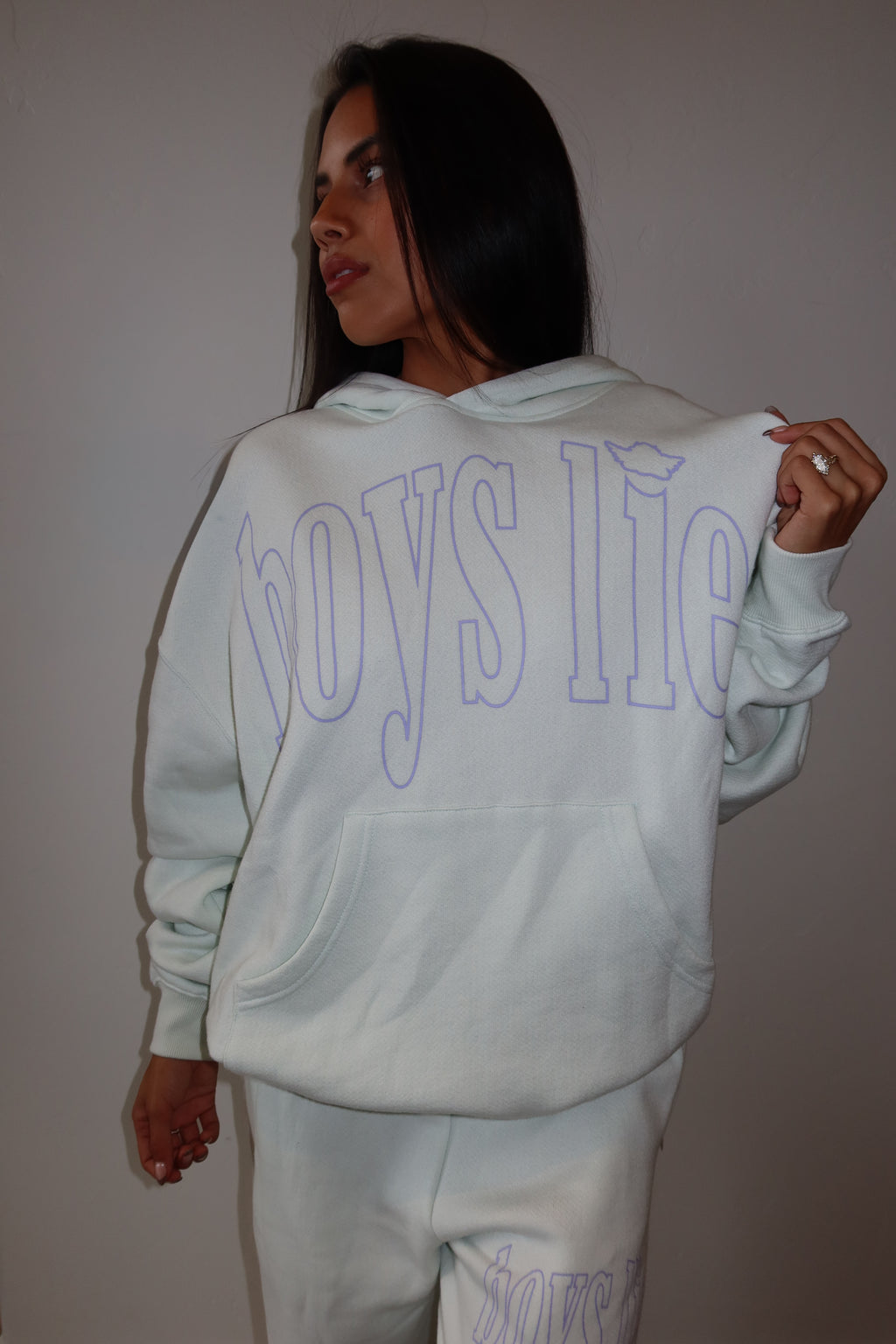 Boys lie mint hoodie