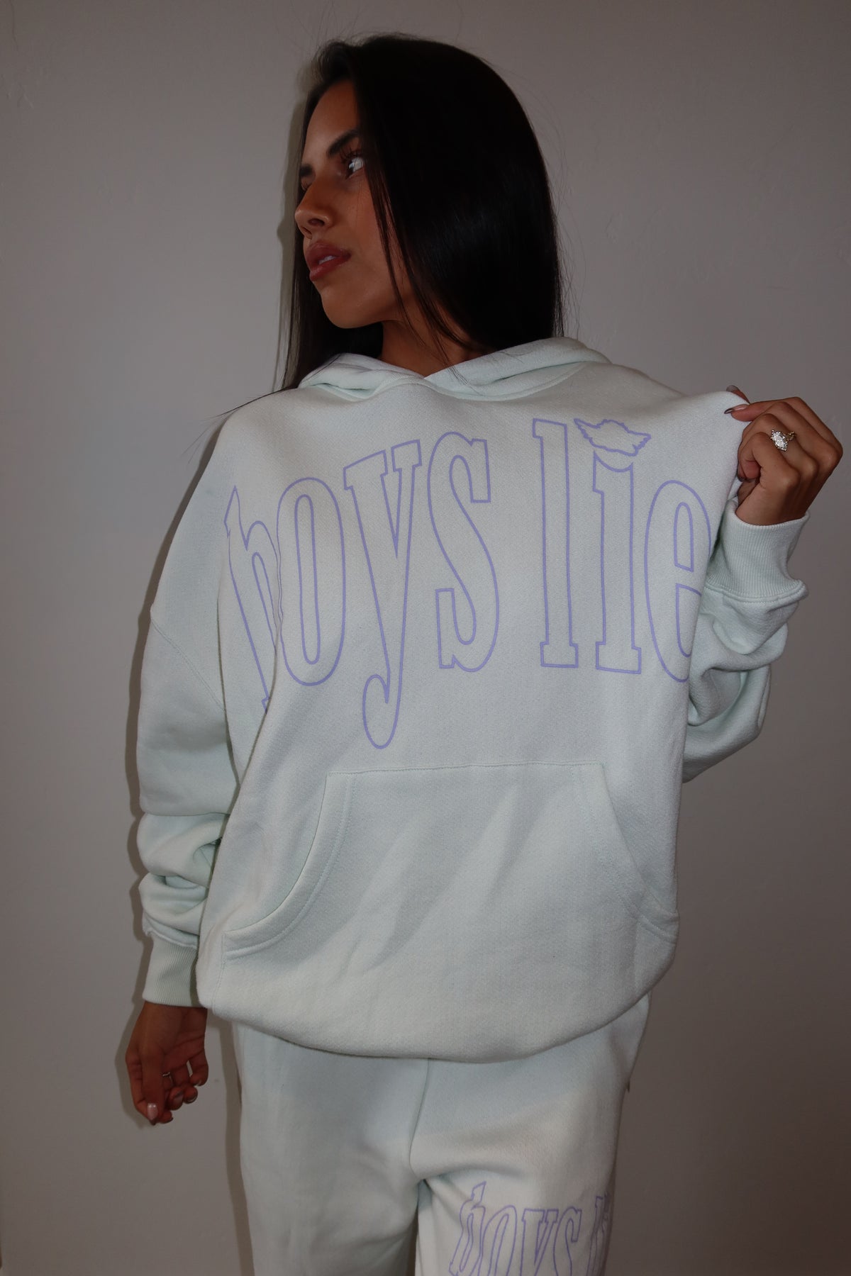 Boys lie mint hoodie