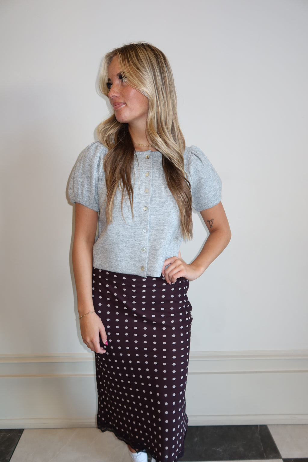 Woodland Polka Lace Skirt
