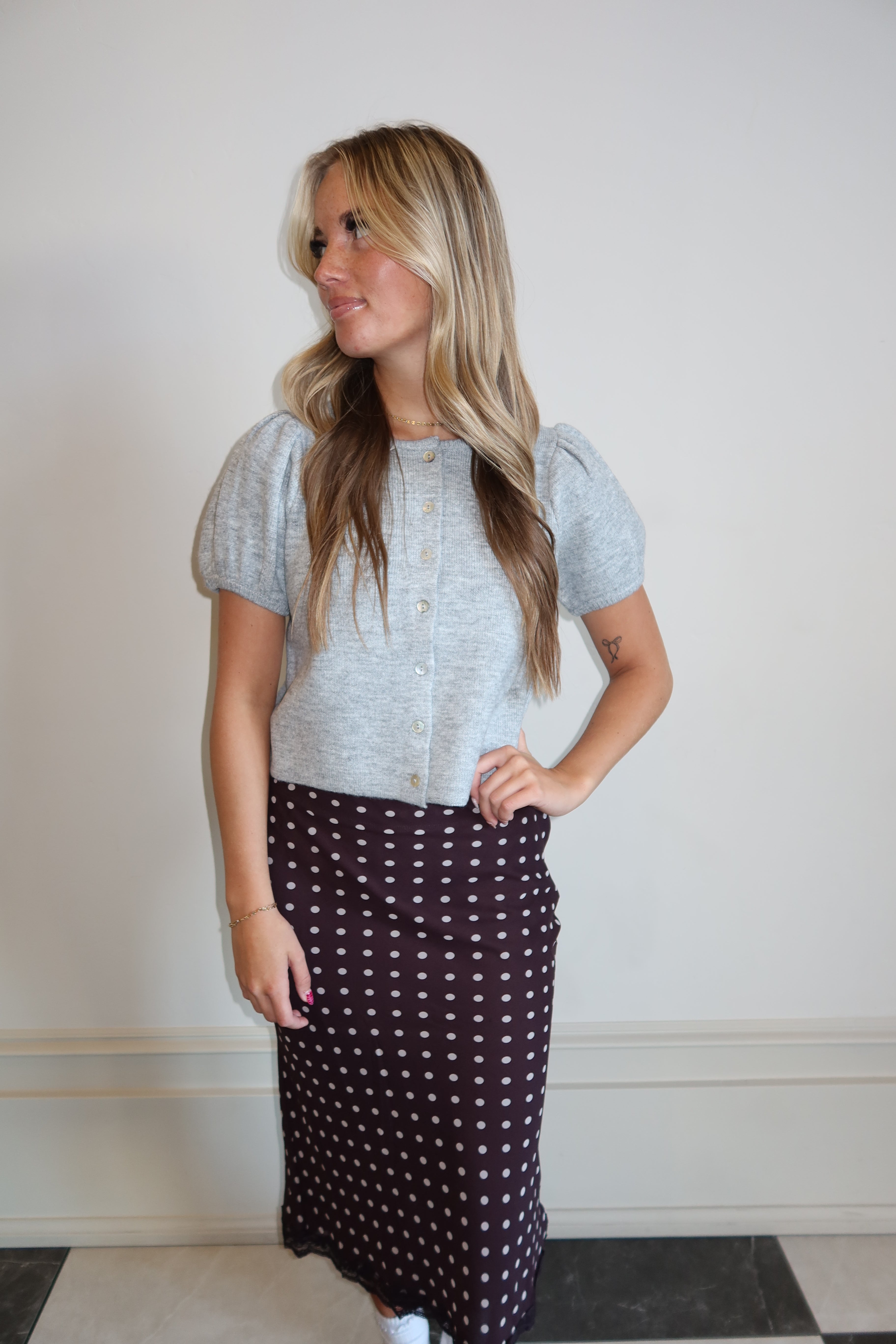 Woodland Polka Lace Skirt