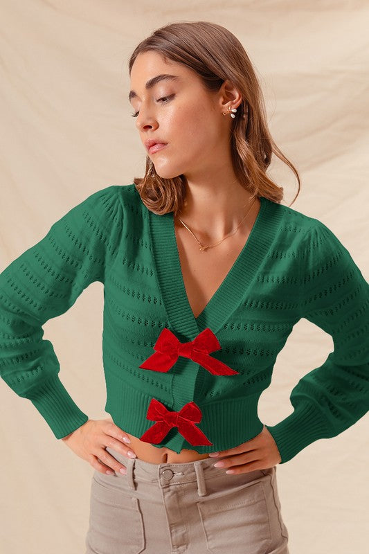 Holiday Bow Sweater