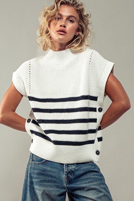 Striped Knit Sweater