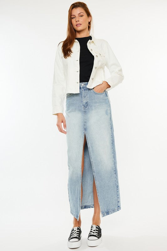 Light Wash Denim Skirt