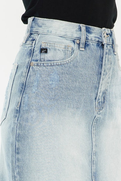 Light Wash Denim Skirt