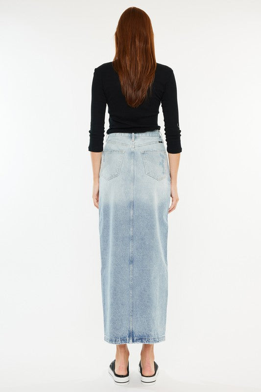 Light Wash Denim Skirt