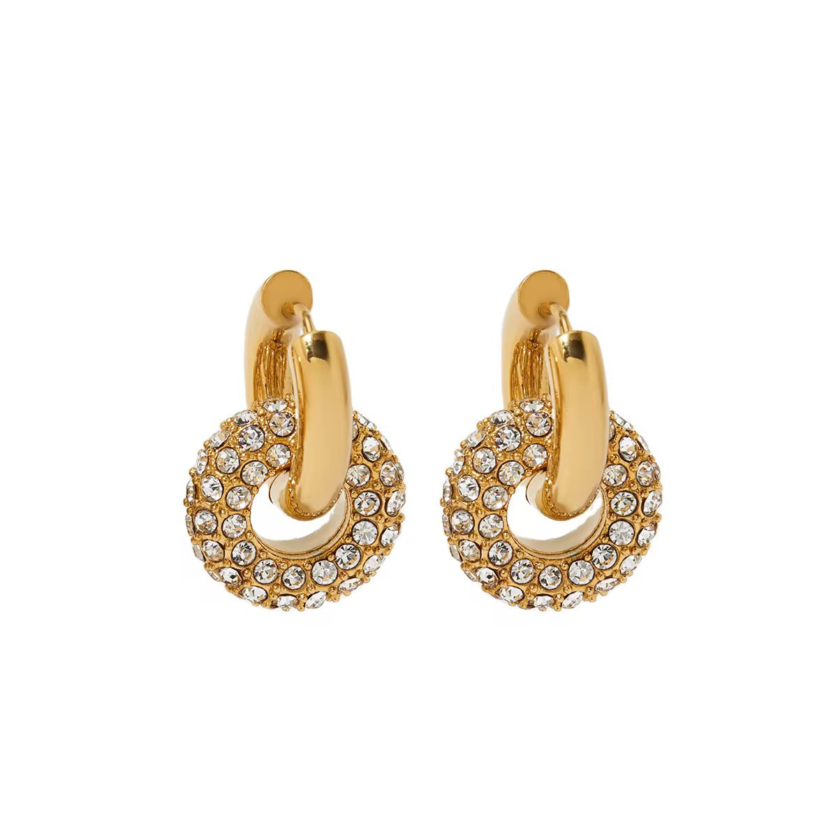Opulent Glow Diamond Hoops