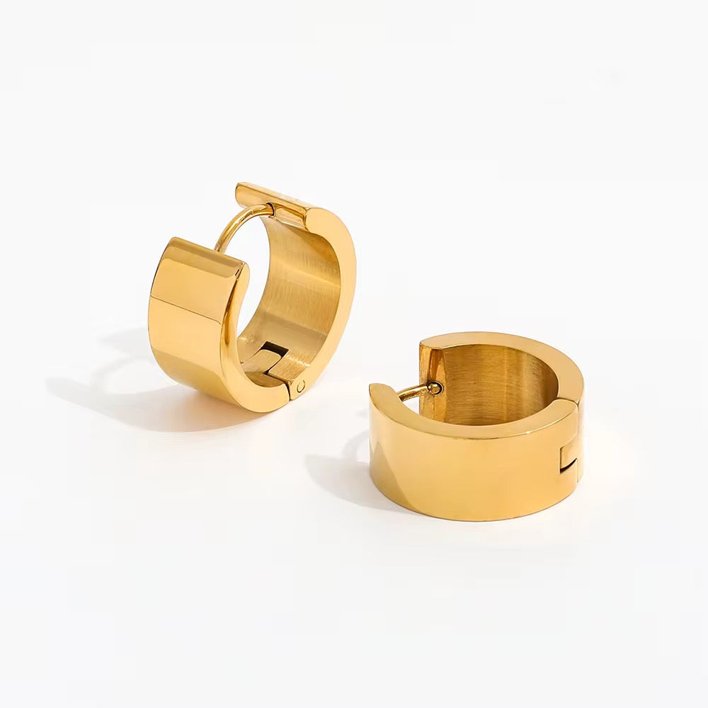 Classic Glamour Gold Hoops