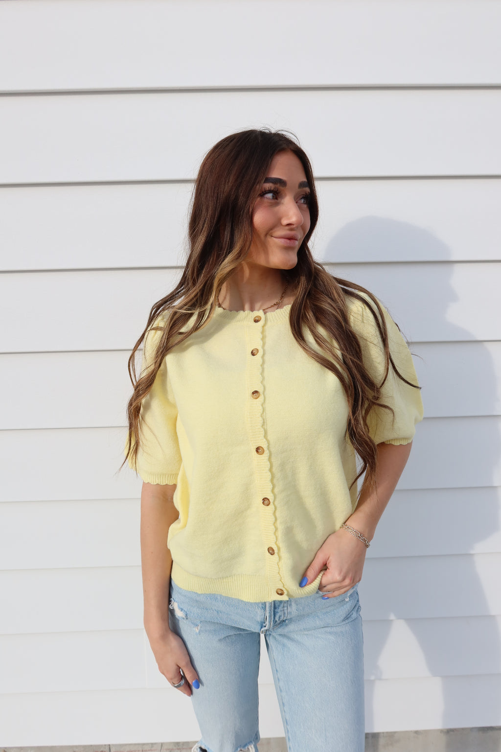 Buttercream Bloom Knit Top