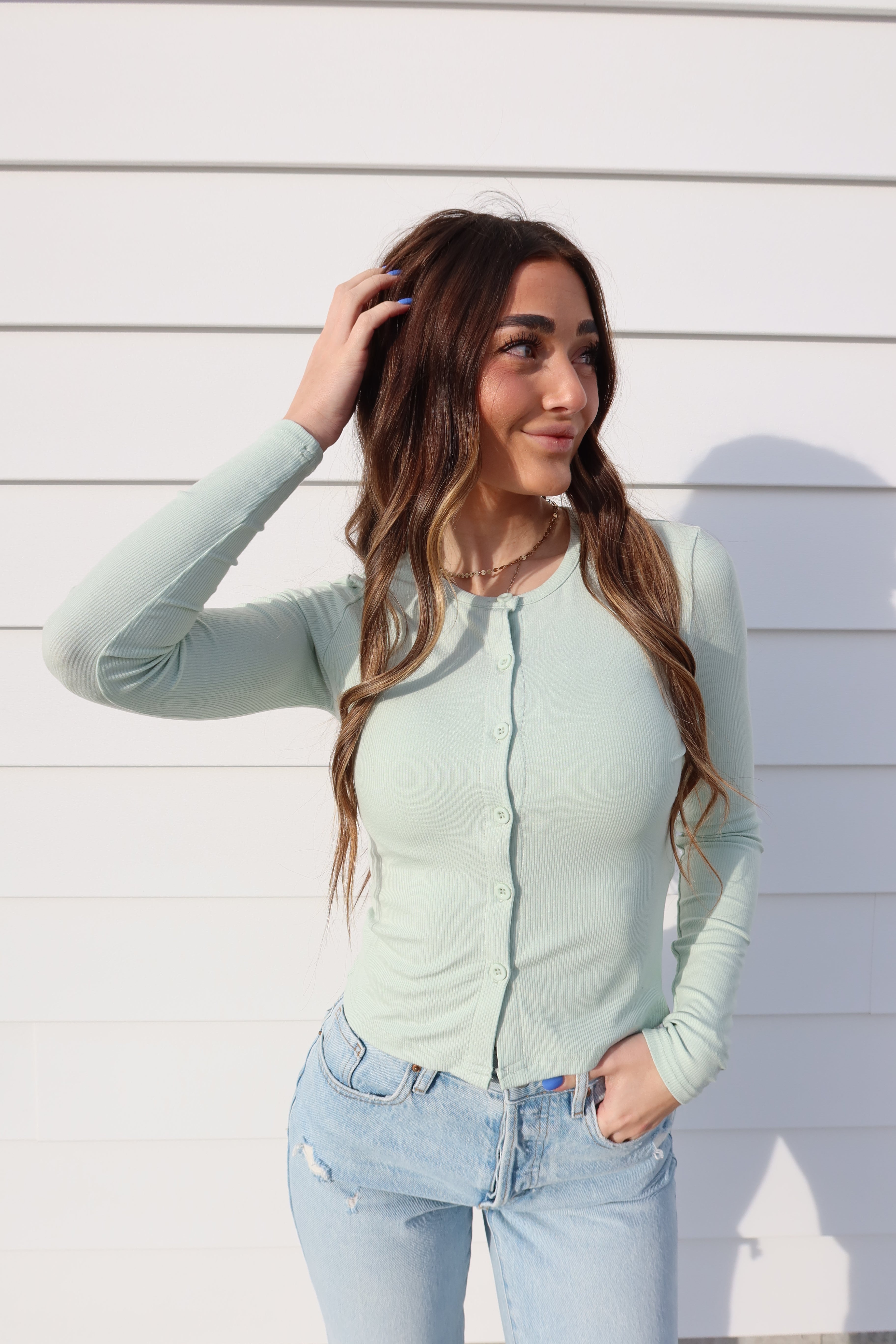 Sage Shoreline button Top
