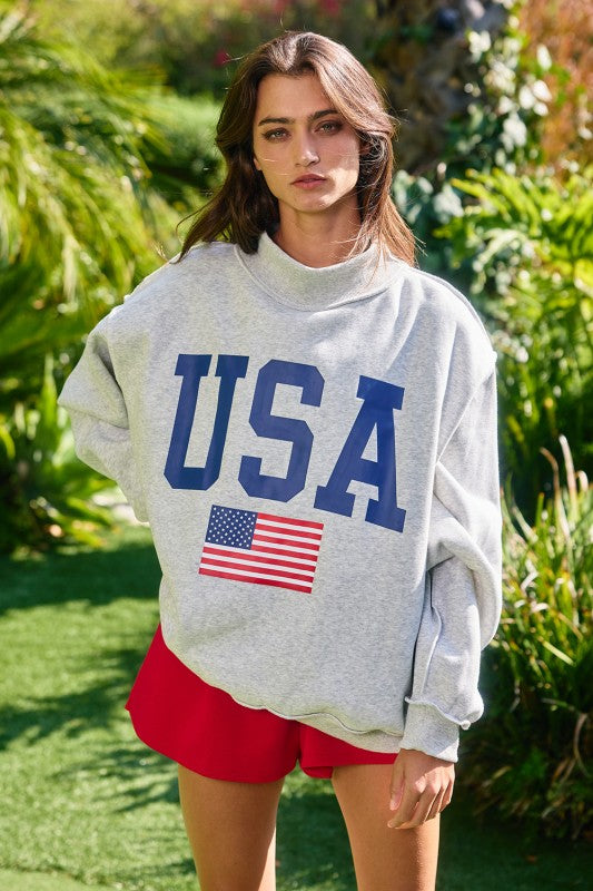 Double Take USA Mockneck