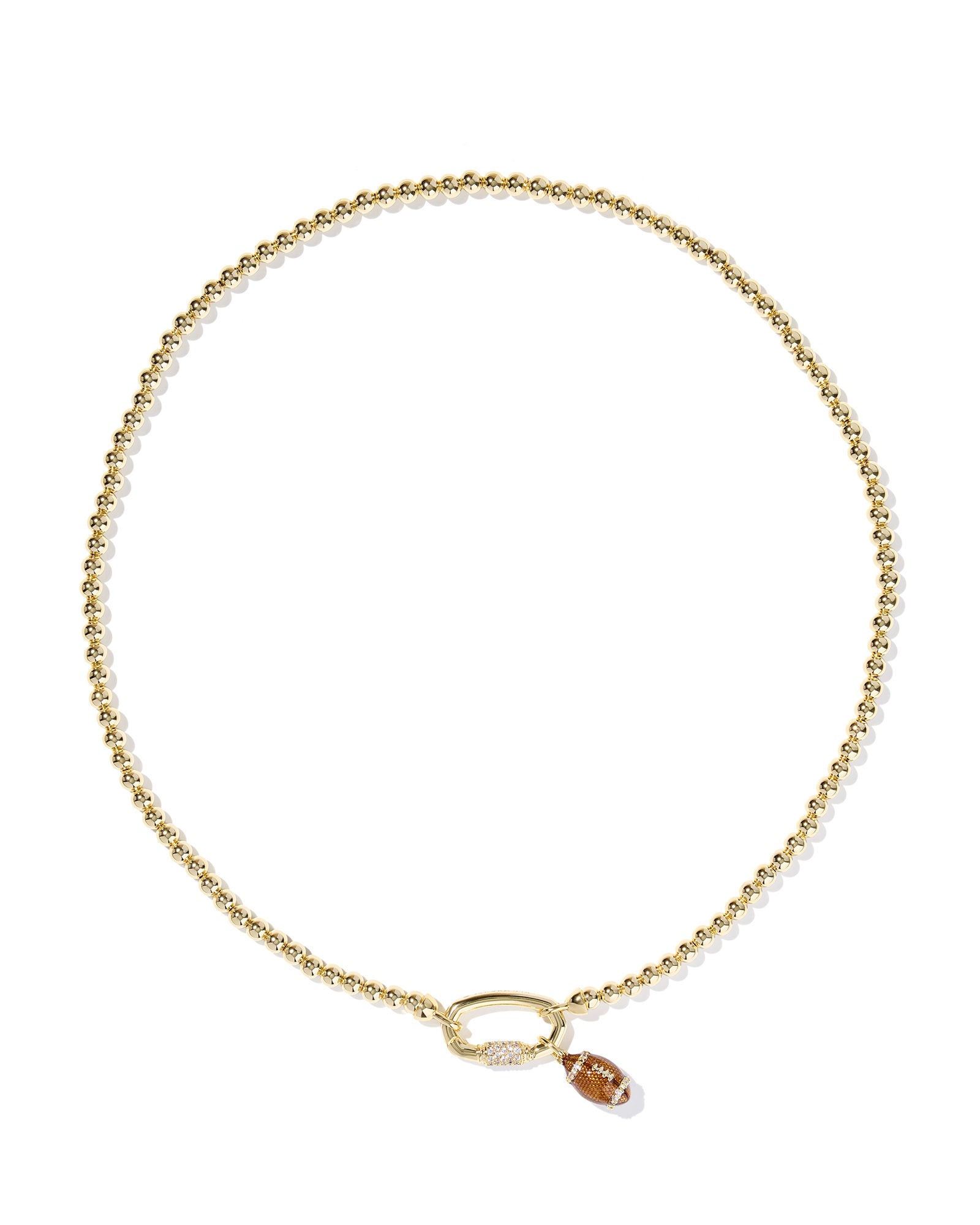 Football Metal Strand Necklace